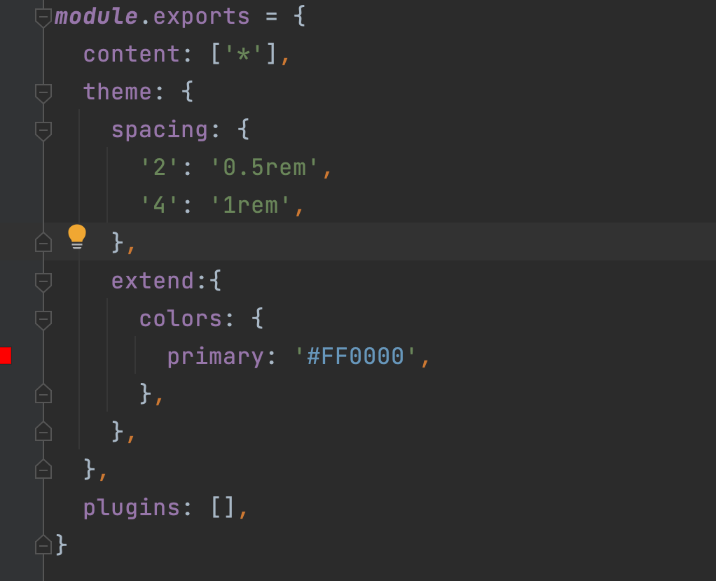 adding properties inside the extend block