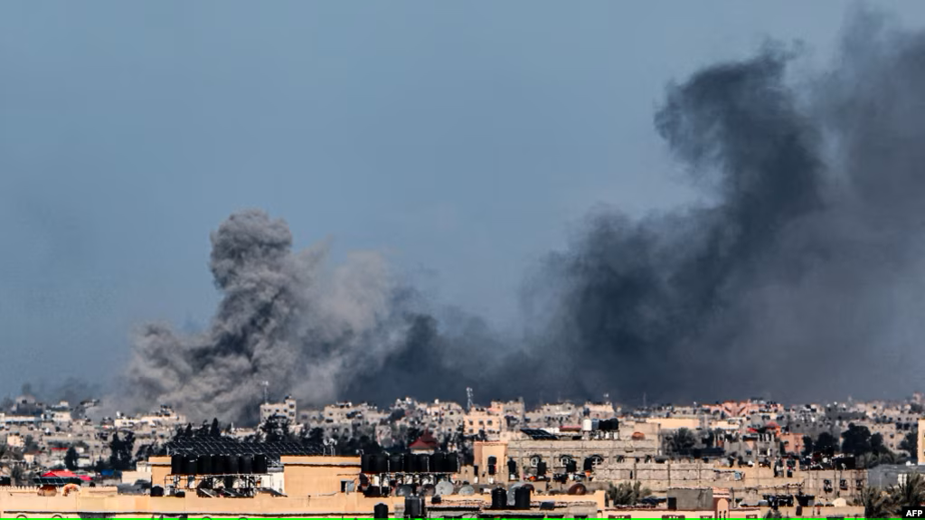 Smoke over Gaza