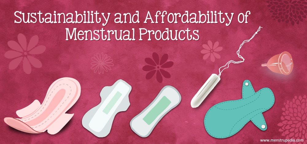 Our menstrual products, sustainable reusable menstrual period