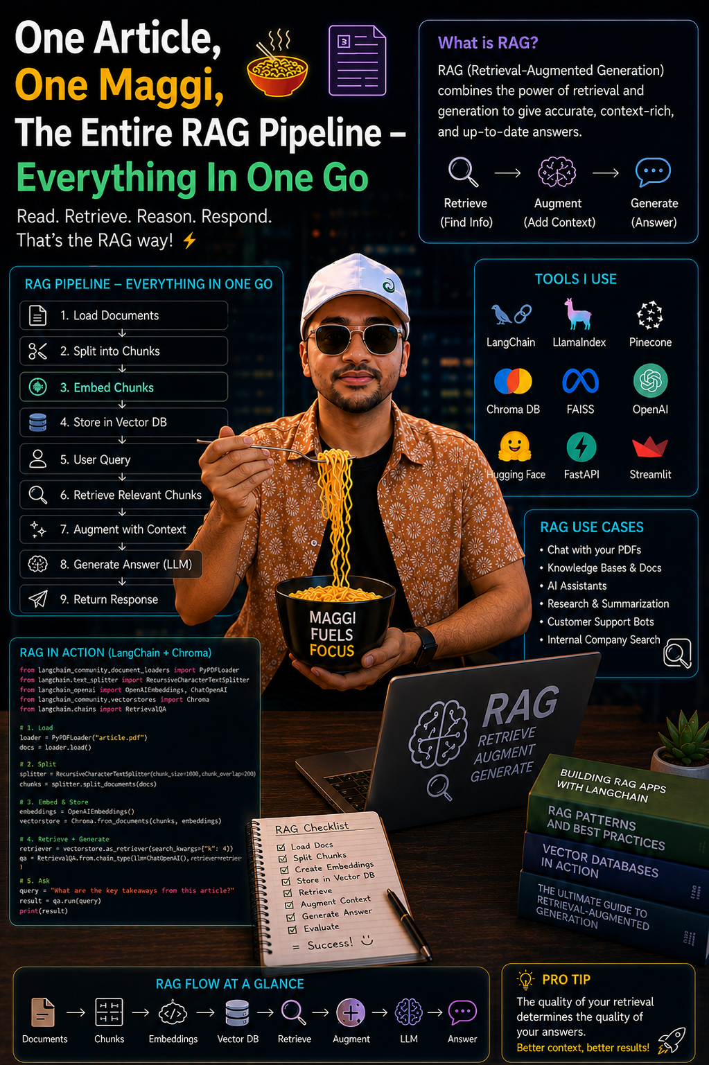 One Article, One Maggi, The Entire RAG Pipeline — Everything In One Go