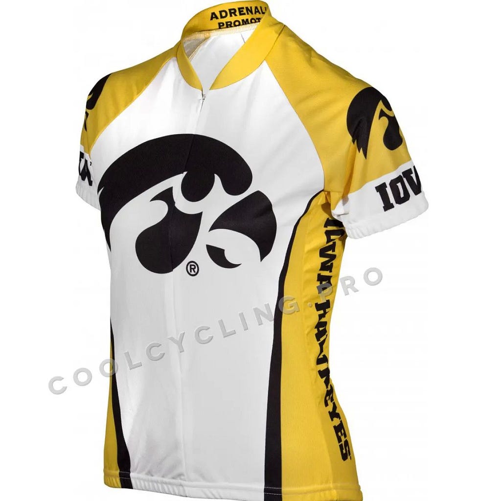 Iowa Hawkeyes Women's Cycling Jersey Collegiate Apparel - Cool Cycling Jerseys Online