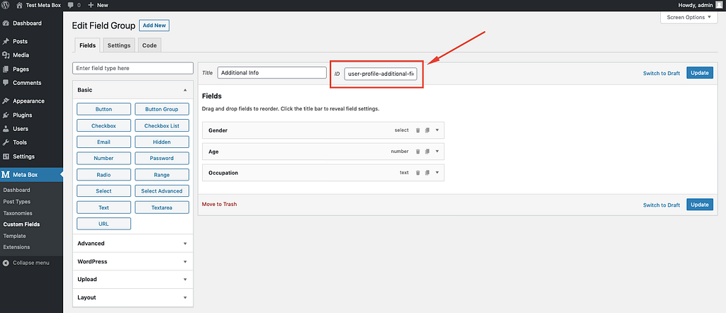 Create and Display Additional Fields