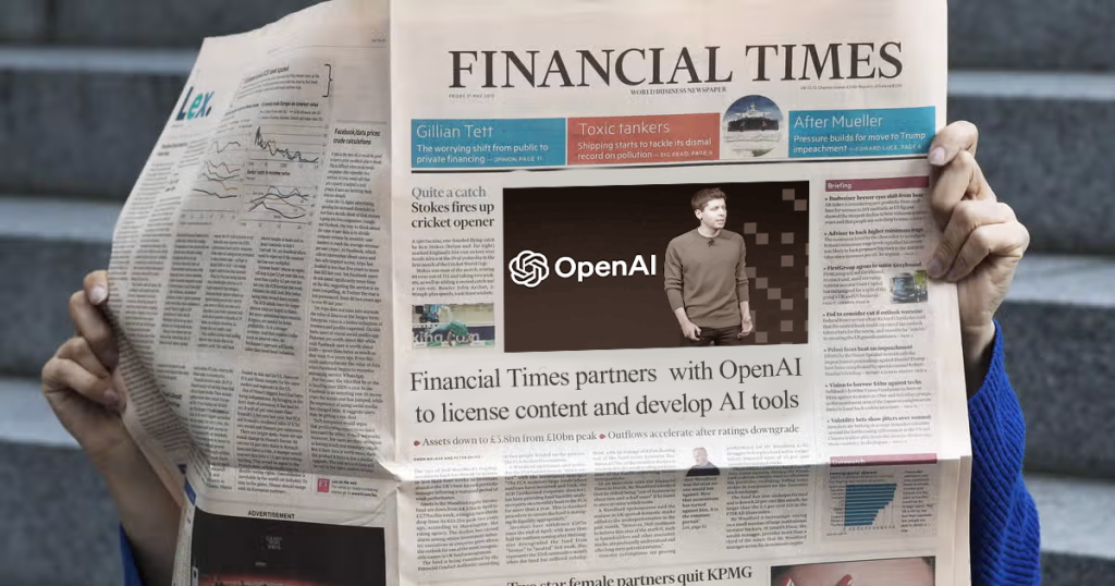 OpenAI collaborates with Financial Times for AI training