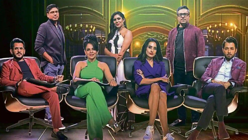 The seven sharks from Shark Tank India.