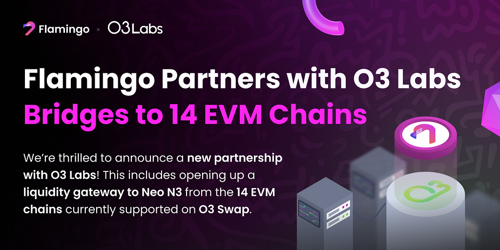 flamingo bridges to 14 EVM chains in partnership with o3 labs