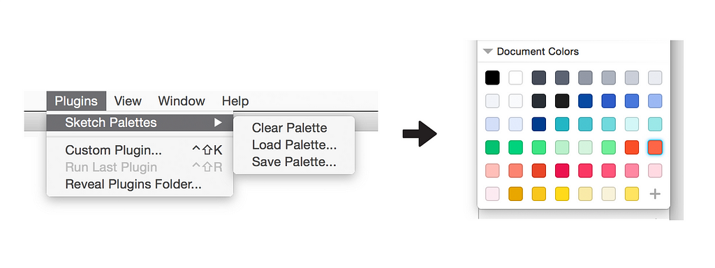 An image showcasing how Sketch Palette functions