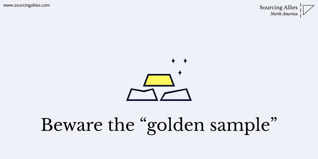Beware of the golden sample