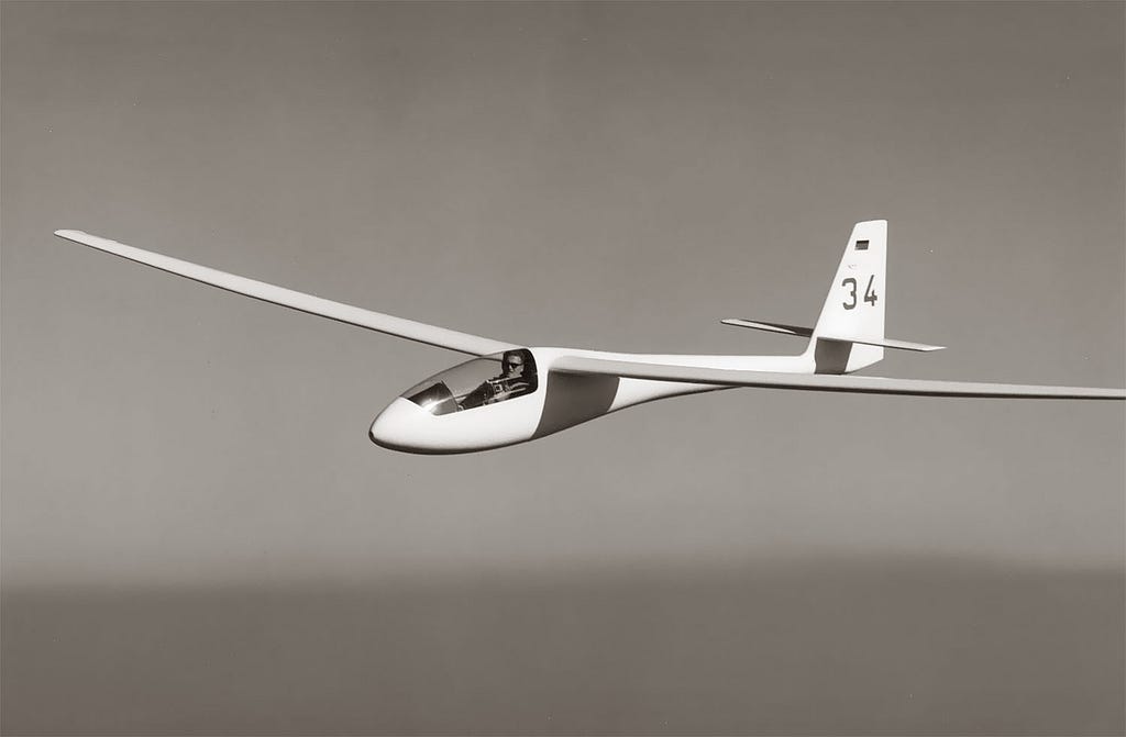 ASW-15 — Alexander Schleicher’s first composite sailplane, designed in 1968