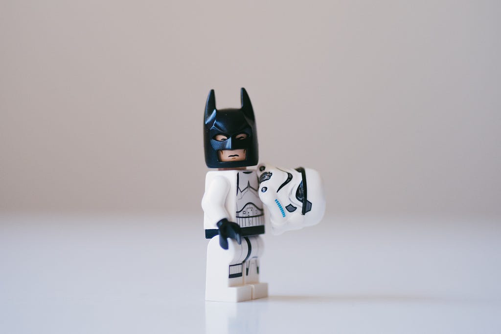 batman disguised as a stormtrooper