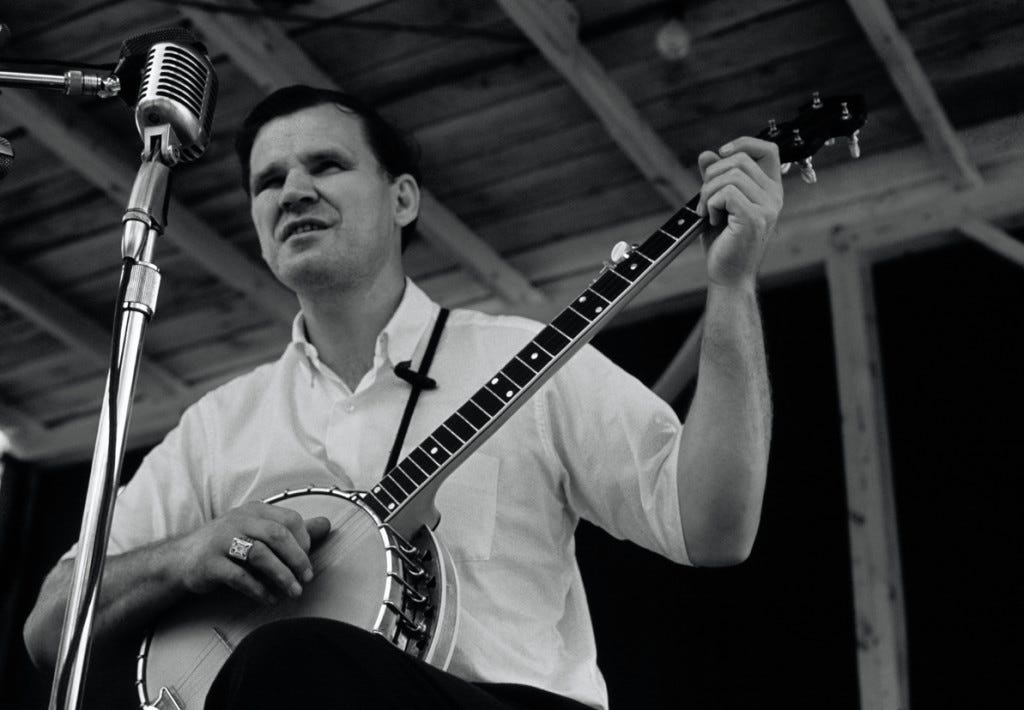Doc Watson at the first bluegrass festival in Fincastle (1965)