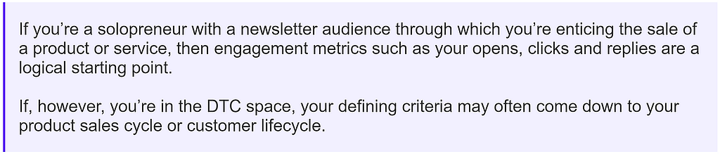 Insight on email metric monitoring