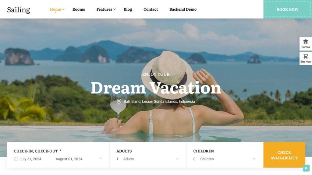 Vacation Rental WordPress Theme