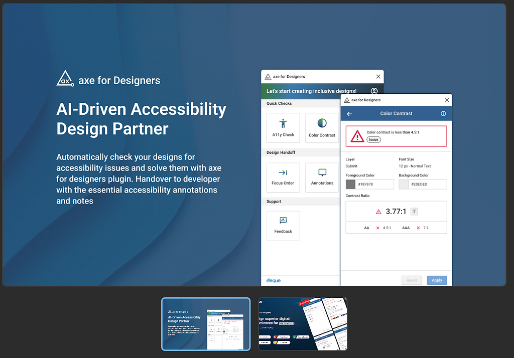 Axe for Designers plugin print from Figma store