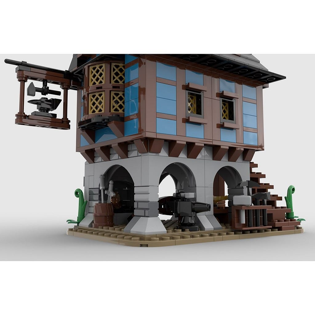 MOCBRICKLAND MOC-113518 Medieval Alley’s Blacksmith