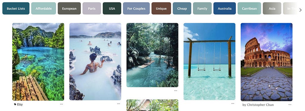 pinterest travel tool