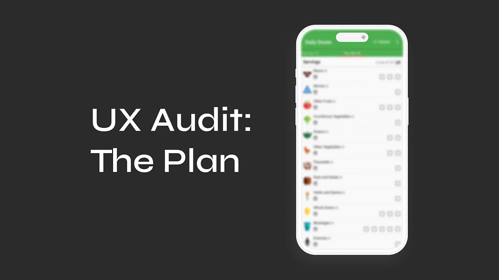 UX Audit: The Plan