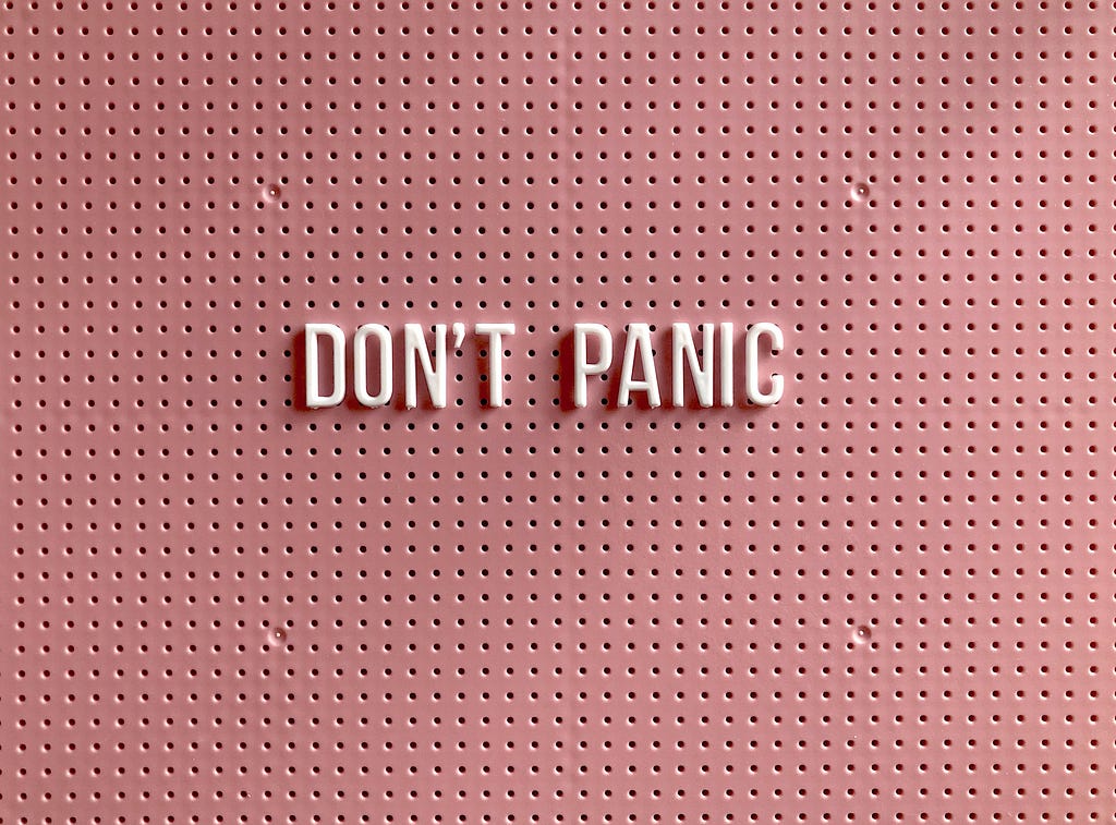 Don’t panic image