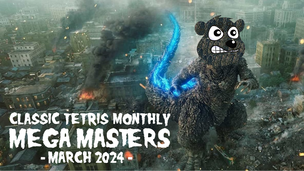 Classic Tetris Monthly Mega Masters March 2024 graphic