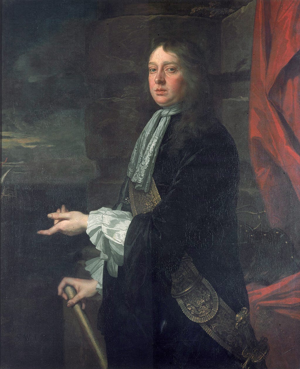 Portrait of Admiral Sir William Penn, father of William Penn Jr. who founded Pennsylvania