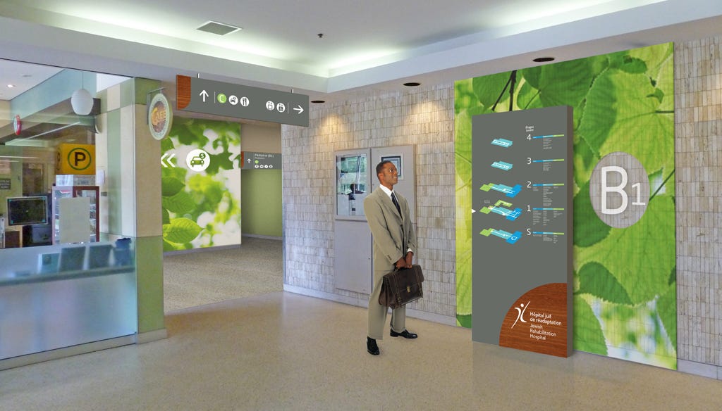 Image of an environmental wayfinding system