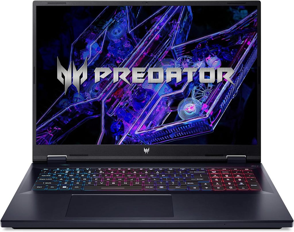 Acer Predator Helios Neo 18 Gaming Laptop | Intel Core i7-14700HX | NVIDIA GeForce RTX 4070 | 18 WQXGA 2560 x 1600 165Hz G-SYNC Display | 16GB DDR5 | 1TB Gen 4 SSD | Killer Wi-Fi 6E | PHN18-71-77JT