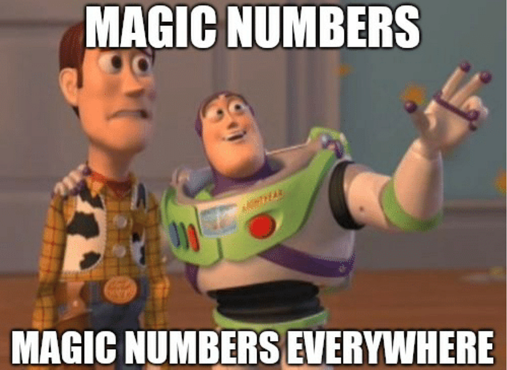 Magic Numbers Everywhere