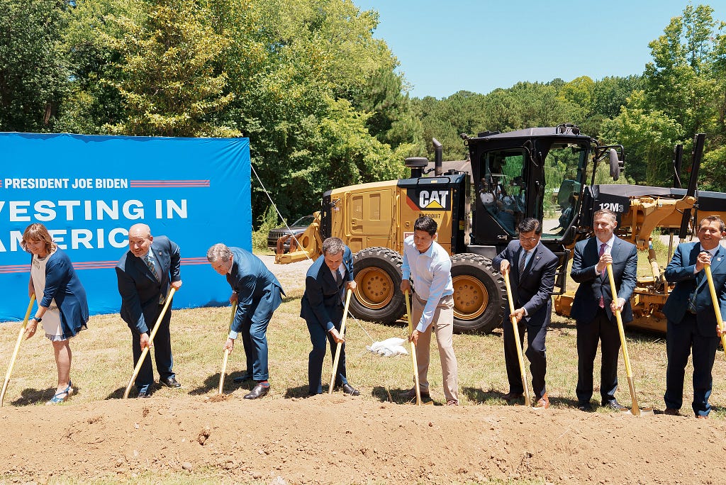 Secretary Buttigieg breaks ground on the Raleigh to Richmond project alongside Governor Cooper and local leaders
