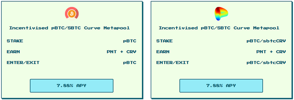 steroids.finance, pBTC liquidity mining pool Curve