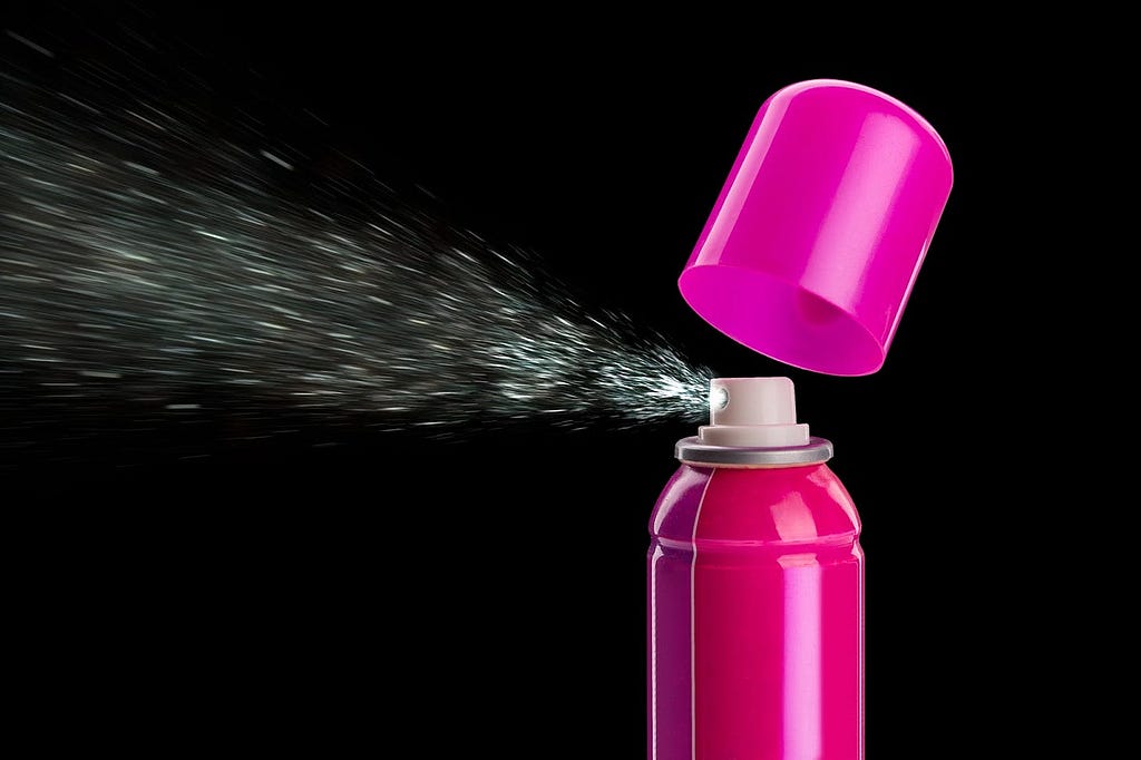 butane from whole body deodorant spray can