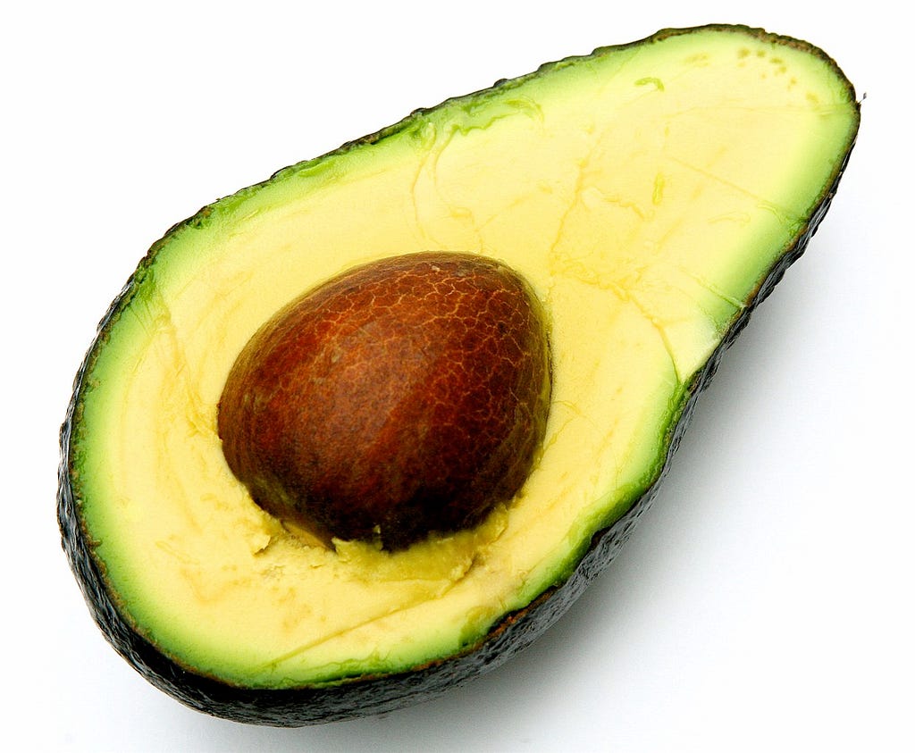 Picture of an Avocado, it is not blue