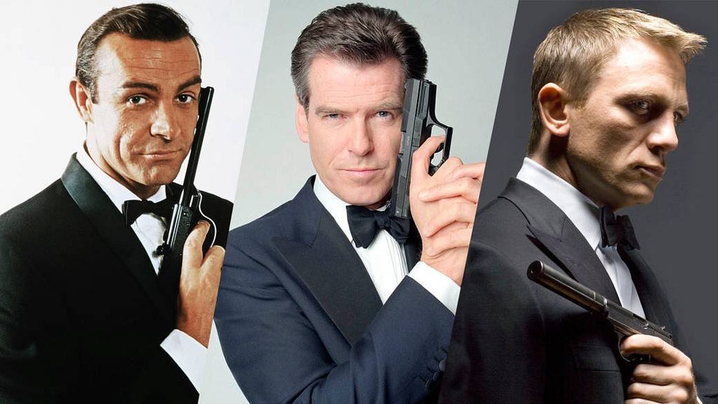 Atores do James Bond nos cinemas