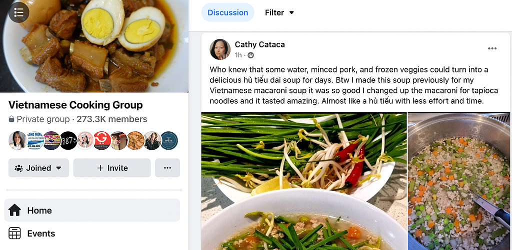 vietamese cooking group on facebook