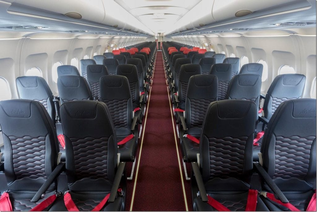 Mirus Hawk seats as installed on an A320; the TUI deal is the first 767 implementation for the company