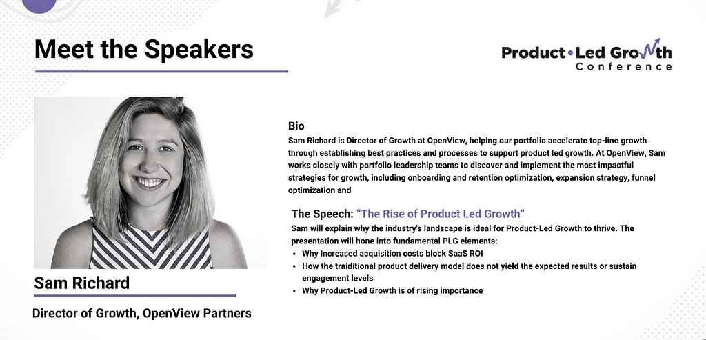 <img src=”product-led-growth-speakers-sam-richard.png “ alt=”Product-led growth conference speakers”/>