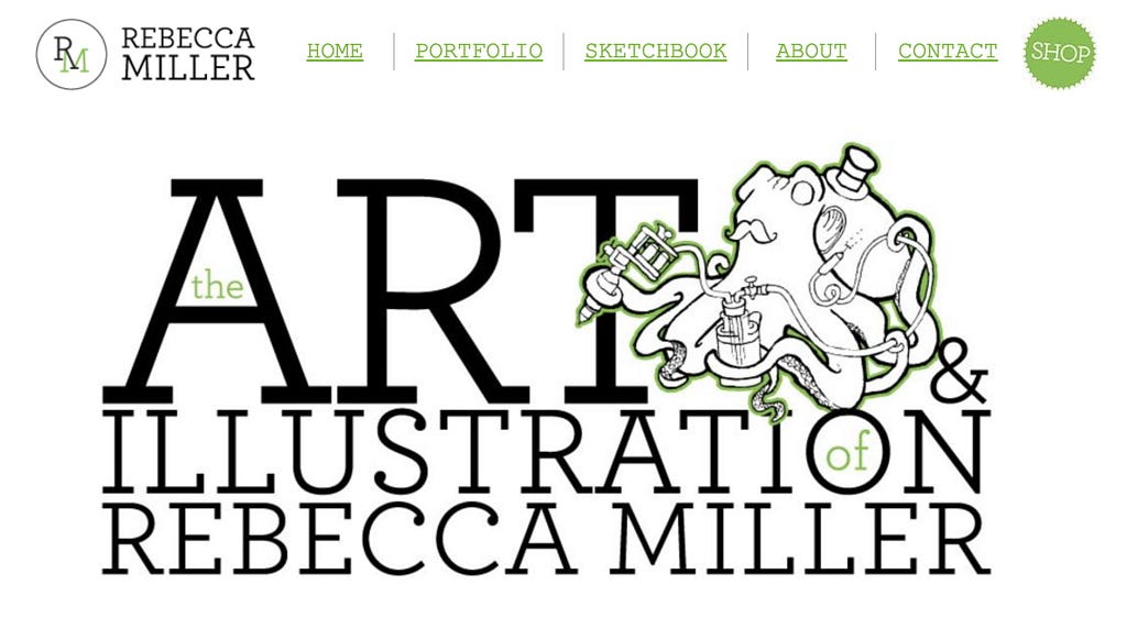artist portfolio website examples