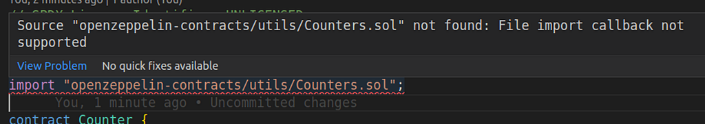 Foundry import error