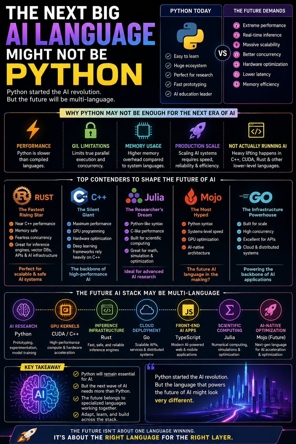 The Next Big AI Language Might Not Be Python