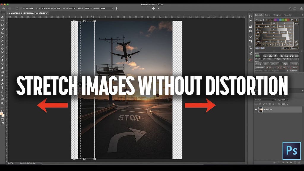 How to Stretch Images in Photoshop?