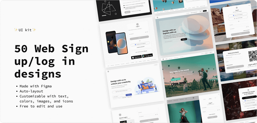 50 Sign-Up Page Designs - Download