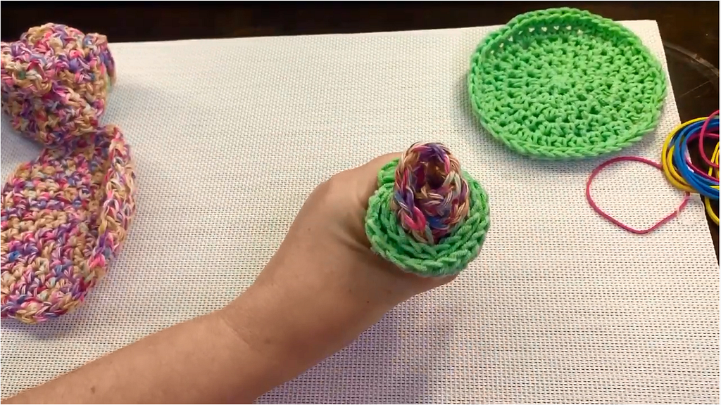 DIY: How to Fold Crochet Washcloths into Flowers
