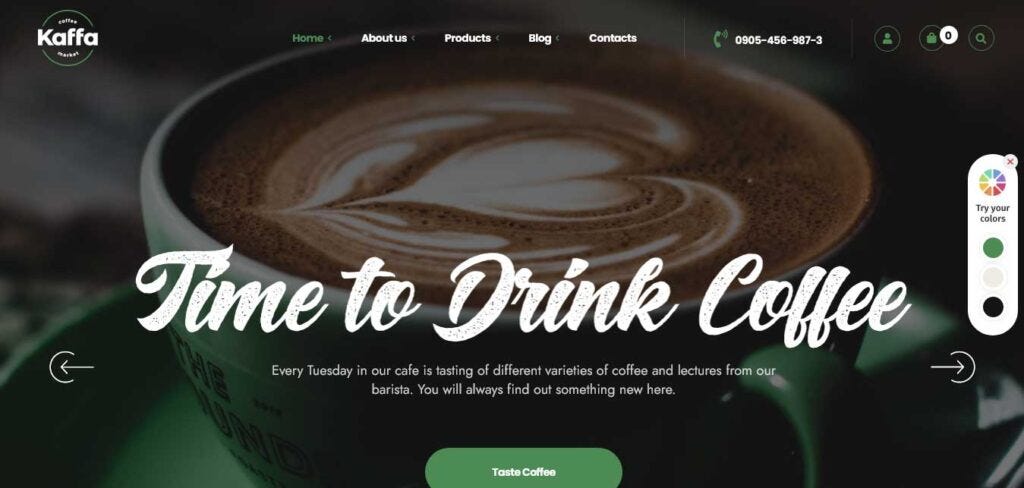 Coffee Shop WordPress Theme