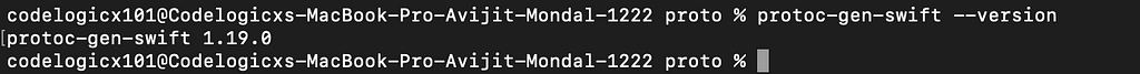 Swift Protobuf plugin installed successfully