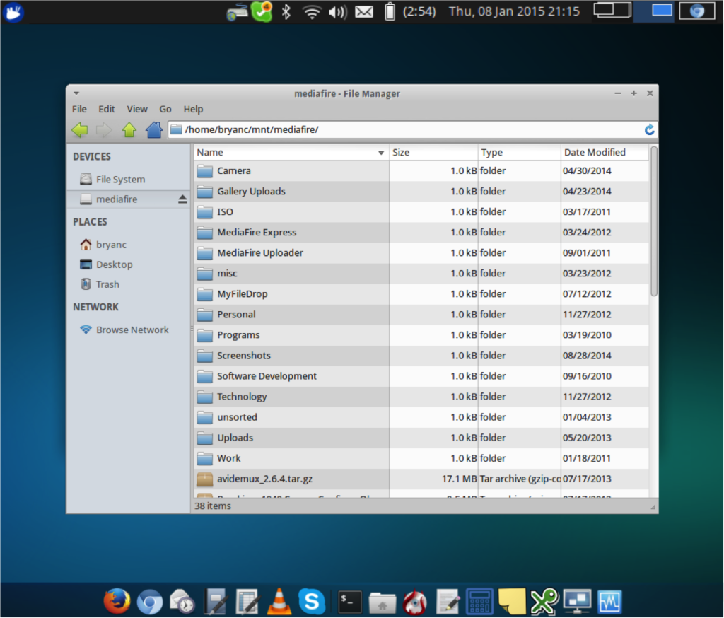 Fuse with File Manager Running on Linux