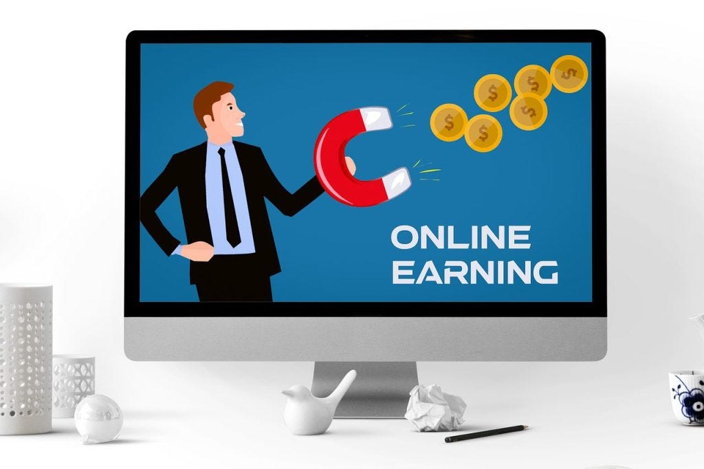 online earning, money