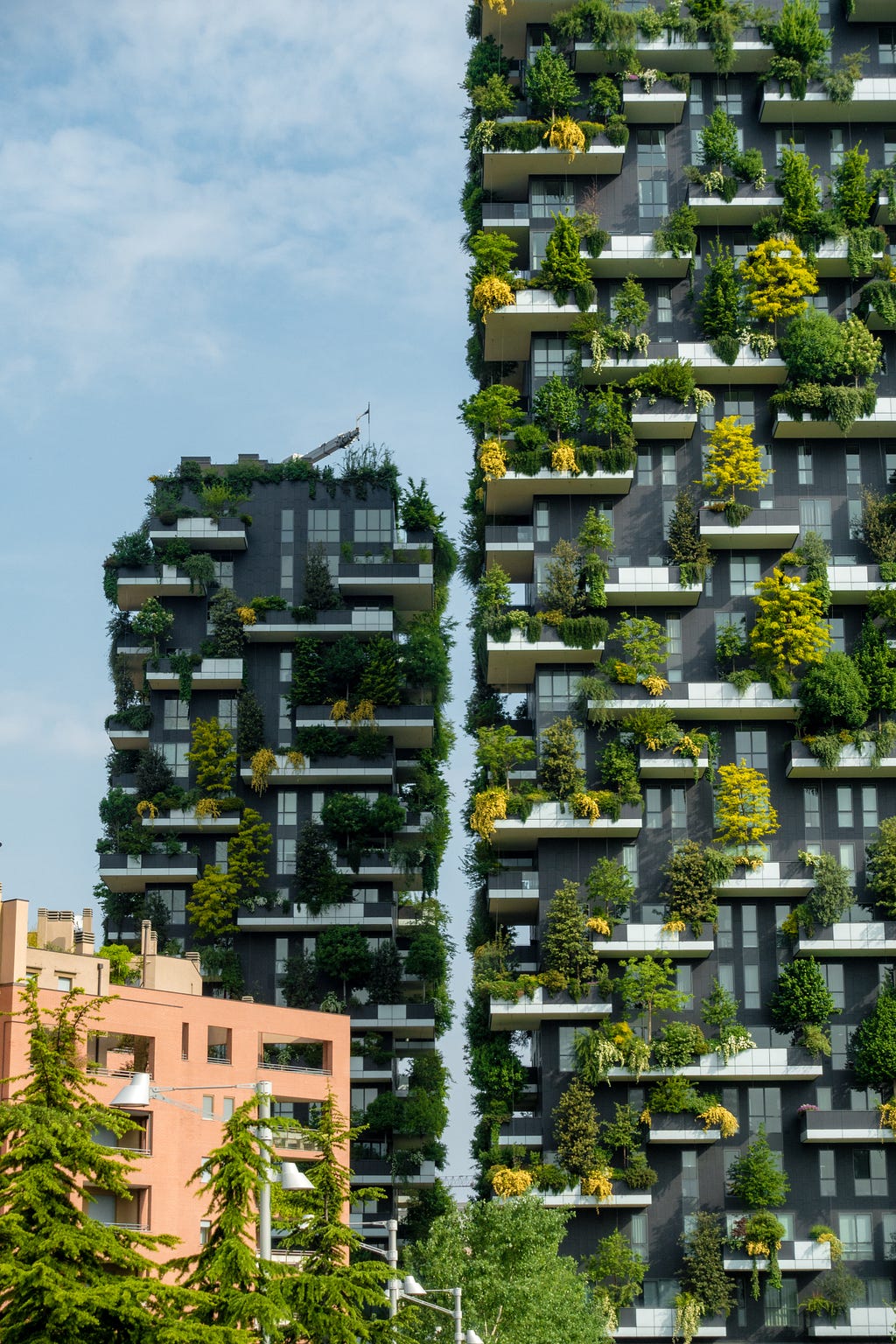 Bosco Verticale, two apartment blocks covered in plants