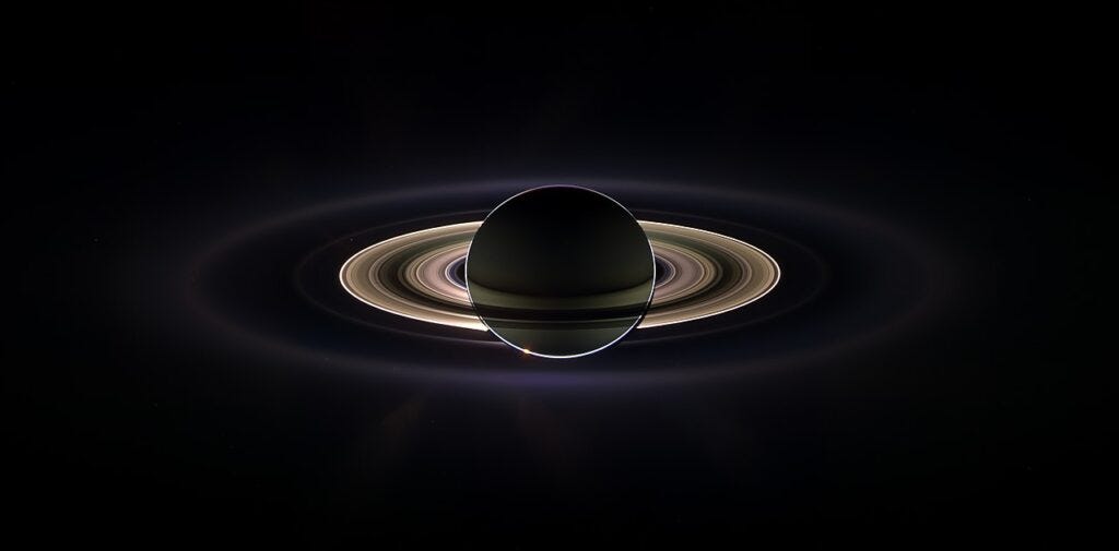 Saturn’s Rings are Made of a Broken-Up Moon