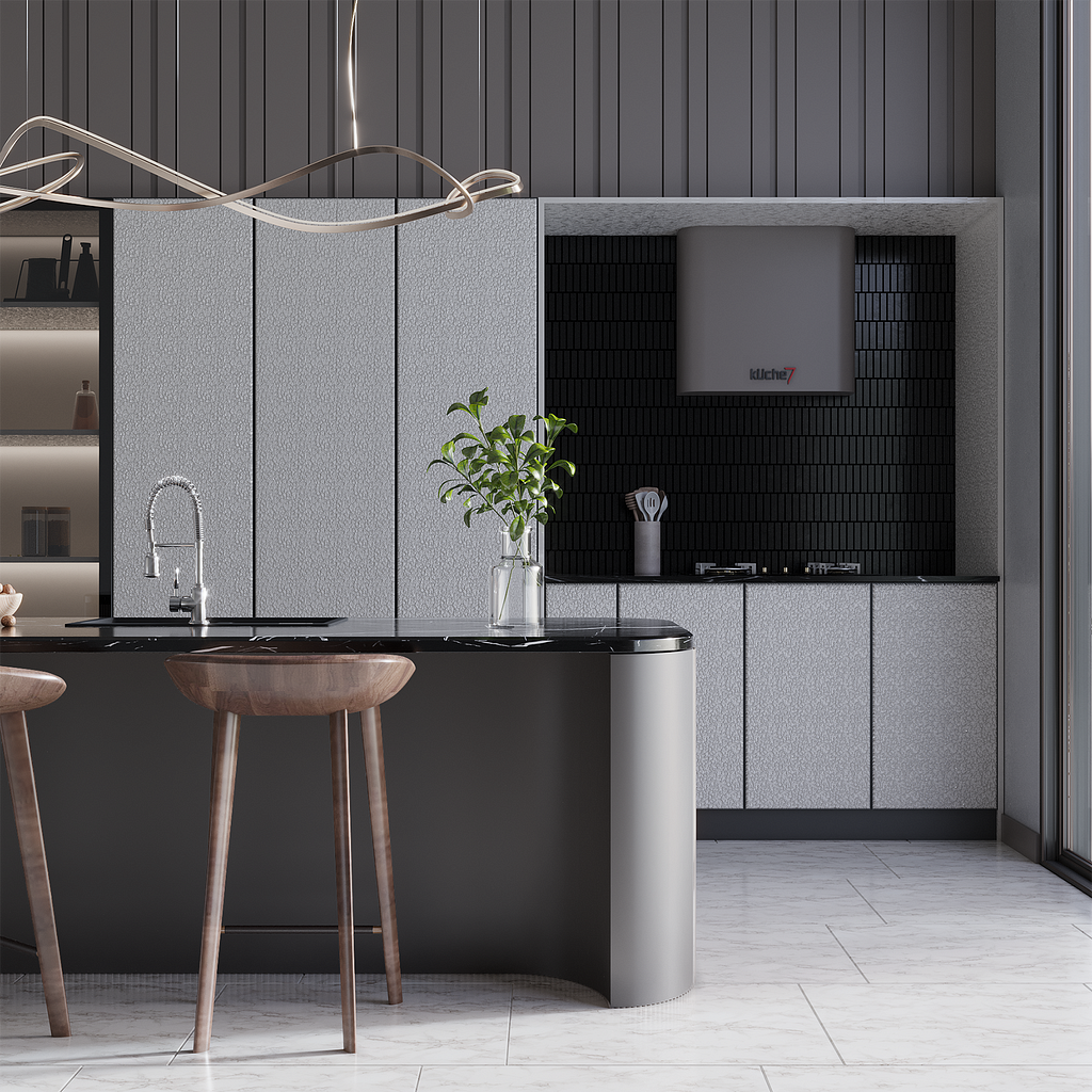 Elegant Stainless Steel Modular Kitchen