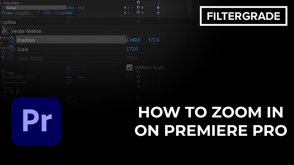 How to Zoom in in Premiere Pro?