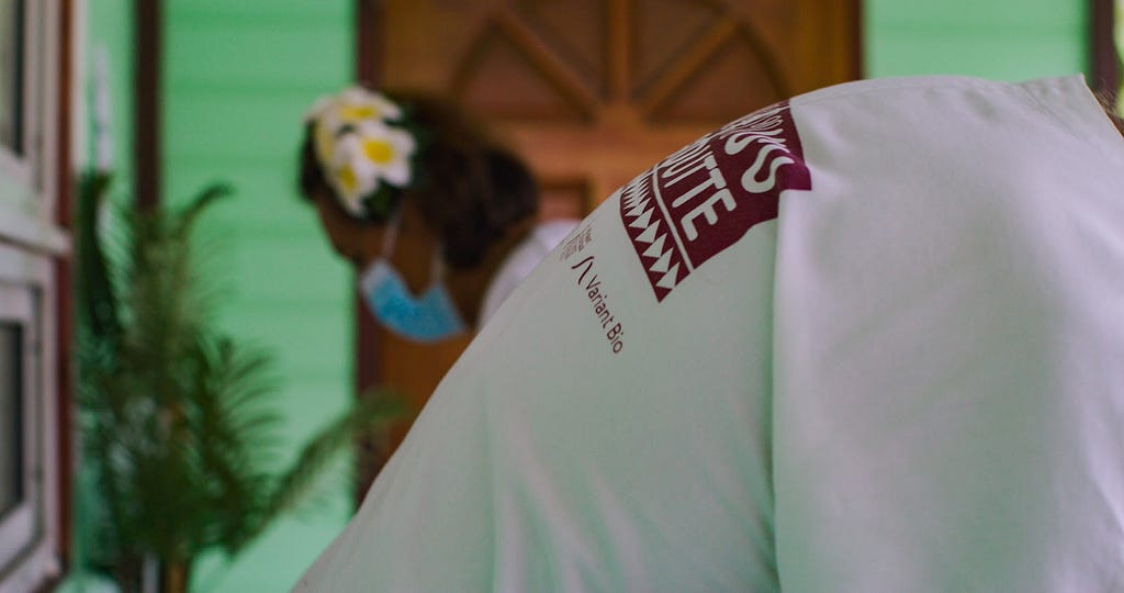 Nurses at work for a study on gout in French Polynesia