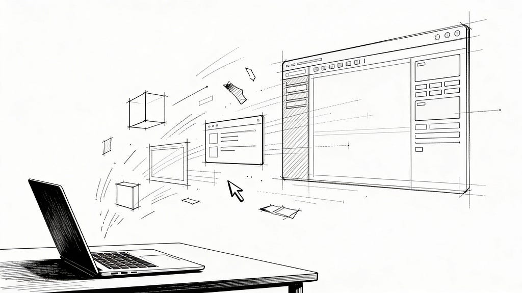 Generar UI de forma autónoma desde una computadora portátil